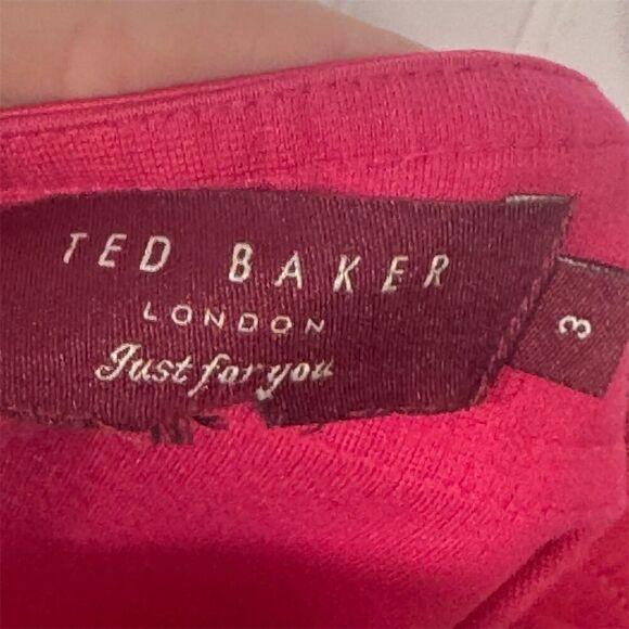 Ted Baker London Pink Strappy Bodycon Mini Dress Size 3 (US 8) Y2K Glam Party - Picture 6 of 8